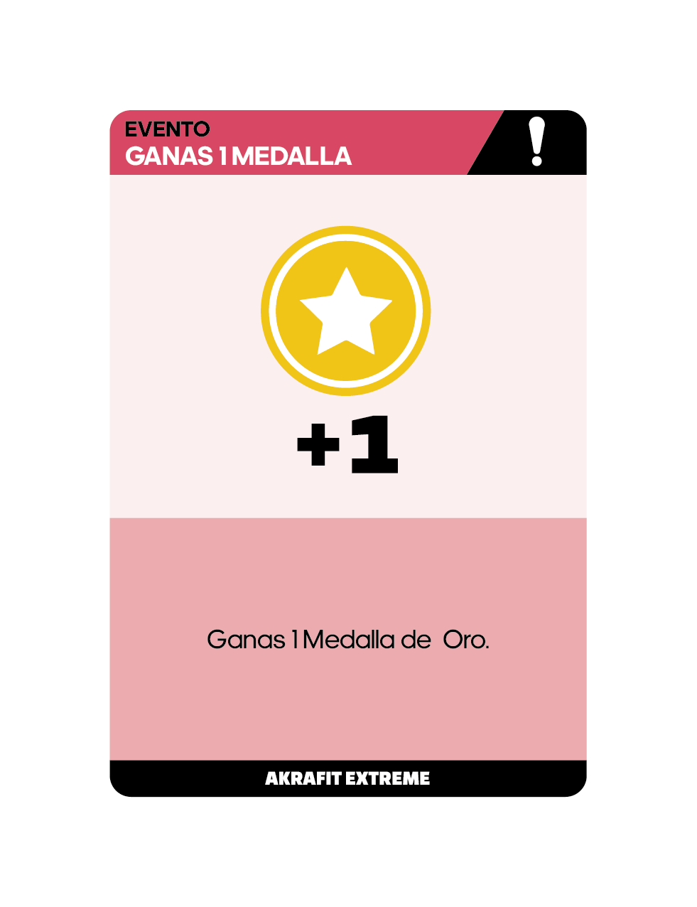 Carta Ganas 1 Medalla