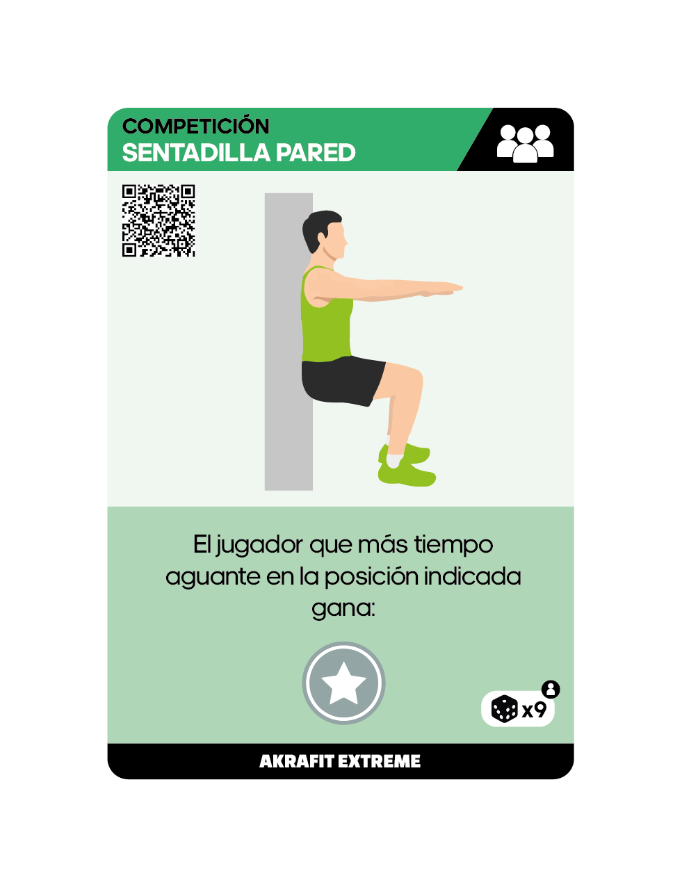 Carta Sentadilla Pared